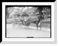 Historic Framed Print, Children in wagon from ferry, Edgewater-Creche, Bryson Nursery,  17-7/8" x 21-7/8"