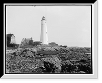 Historic Framed Print, Light House Point, New Haven,  17-7/8" x 21-7/8"