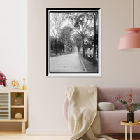 Historic Framed Print, Temple Street, New Haven,  17-7/8" x 21-7/8"
