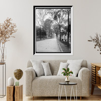 Historic Framed Print, Temple Street, New Haven,  17-7/8" x 21-7/8"