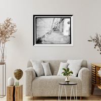 Historic Framed Print, Hoisting pilot boat aboard,  17-7/8" x 21-7/8"