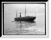 Historic Framed Print, Taking pilot off Str. Seguranca,  17-7/8" x 21-7/8"