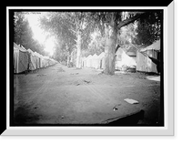 Striped tents in two rows, Antique Wall Art