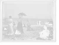 Historic Framed Print, On the beach, Palm Beach, Fla.,  17-7/8" x 21-7/8"