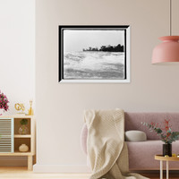 Historic Framed Print, [Rapids above the American Falls, Niagara Falls, N.Y.],  17-7/8" x 21-7/8"