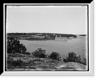 Robbin's Farm, Round Island, N.Y. - 2, Antique Print