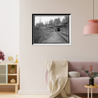 Historic Framed Print, Nay Aug Tunnel, Scranton, Pa. - 4,  17-7/8" x 21-7/8"