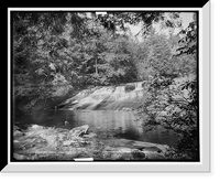 Historic Framed Print, Paradise Falls near Henryville, Pa. - 2,  17-7/8" x 21-7/8"