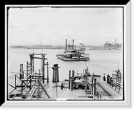 Historic Framed Print, [The City from Algiers, New Orleans, Louisiana] - 5,  17-7/8" x 21-7/8"