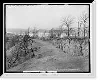 General view of battle ground, Vicksburg, Mississippi, Vintage Print