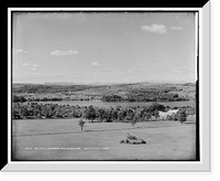 Historic Framed Print, The White Mountains from Poland Spr[ings], South Poland, Maine,  17-7/8" x 21-7/8"