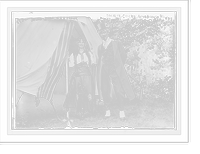 Historic Framed Print, Selma Kraus and H.H. Frank at Society Circus, outside tent, costumed, Long Branch,  17-7/8" x 21-7/8"