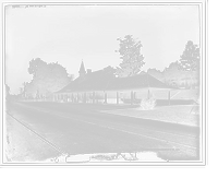 G.R. & I. Station at Bay View, Mich, Vintage Wall Art