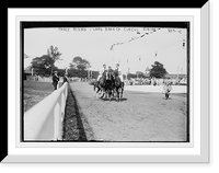 Historic Framed Print, Show horse-back riders, Society Circus, Long Branch,  17-7/8" x 21-7/8"