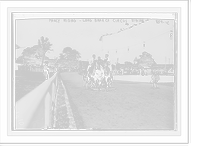 Historic Framed Print, Show horse-back riders, Society Circus, Long Branch,  17-7/8" x 21-7/8"