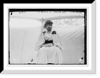 Historic Framed Print, C.A. Arthur as "Bearded Lady" - Society Circus, Long Branch,  17-7/8" x 21-7/8"