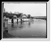 Historic Framed Print, Fairmount Water Works, Philadelphia,  17-7/8" x 21-7/8"