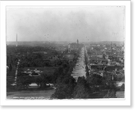 Historic Framed Print, Washington from the Capitol,  17-7/8" x 21-7/8"