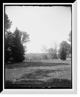 Historic Framed Print, The Mansion and grounds, Mt. Vernon - 5,  17-7/8" x 21-7/8"