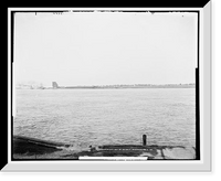 Historic Framed Print, [St. Clair River from Water Works Park, Port Huron, Mich.],  17-7/8" x 21-7/8"