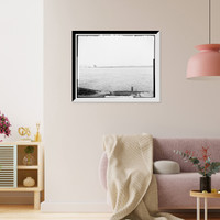 Historic Framed Print, [St. Clair River from Water Works Park, Port Huron, Mich.],  17-7/8" x 21-7/8"