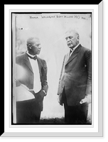 Historic Framed Print, Booker Washington and Gov. Wilson (Ky.),  17-7/8" x 21-7/8"