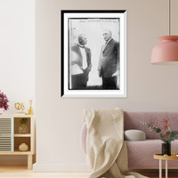 Historic Framed Print, Booker Washington and Gov. Wilson (Ky.),  17-7/8" x 21-7/8"