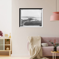 Historic Framed Print, Boat landing at Oceanic, Isles of Shoals, N.H.,  17-7/8" x 21-7/8"