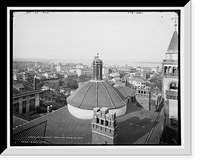 Historic Framed Print, St. Augustine from the Ponce de Leon - 3,  17-7/8" x 21-7/8"