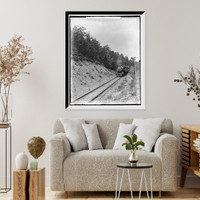Historic Framed Print, Kaaterskill Falls from Ulster and Delaware Railway, Catskill Mountains, N.Y. - 3,  17-7/8" x 21-7/8"