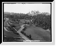 The Gardens, Lake Mohonk House - 2, Antique Print