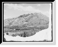 Historic Framed Print, Banff up Bow River from Tunnel Mt., Alberta, Canada,  17-7/8" x 21-7/8"