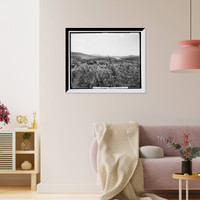 Historic Framed Print, Saranac Lake from Mt. Pisgah, Adirondack Mountains,  17-7/8" x 21-7/8"