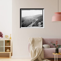 Horseshoe curve near Maria Furnace, Pa, Vintage Wall Art