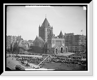 Historic Framed Print, Copley Square, Boston, Mass. - 2,  17-7/8" x 21-7/8"