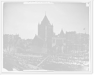 Historic Framed Print, Copley Square, Boston, Mass. - 2,  17-7/8" x 21-7/8"