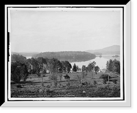 Historic Framed Print, The Algonquin, Lower Saranac Lake, Adirondack Mountains - 3,  17-7/8" x 21-7/8"