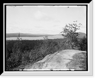 Historic Framed Print, The Fourth Lake, Fulton Chain, Adirondack Mountains,  17-7/8" x 21-7/8"