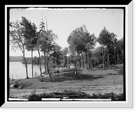 Historic Framed Print, Eagle Bay Hotel, Fulton Chain, Adirondack Mountains - 2,  17-7/8" x 21-7/8"