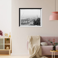 Rondout Valley and Lake Mohonk from Skytop i.e. Sky Top, N.Y, Antique Wall Art