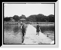 The Bathing place, Manhansett i.e. Manhanset House, Shelter Island Classic, Antique Wall Art
