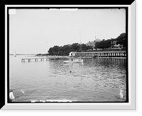 The Bathing place, Manhansett i.e. Manhanset House, Shelter Island - 2, Vintage Print