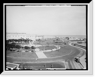 Historic Framed Print, Malecon and harbor entrance, Havana, Cuba - 2,  17-7/8" x 21-7/8"