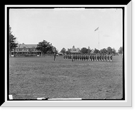 Historic Framed Print, U.S. Army barracks, Plattsburgh, N.Y. - 2,  17-7/8" x 21-7/8"