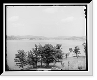 Historic Framed Print, The Lake from Prospect House, Lake Bomoseen, Vt. - 2,  17-7/8" x 21-7/8"