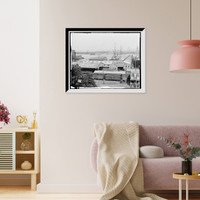 Historic Framed Print, Holland-America Line piers, Hoboken, N.J. - 2,  17-7/8" x 21-7/8"