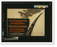 Hunderttausende heimatstreuer Oberschlesier wollen zur Abstimmung Fahren. Gebt zur Bayer. Grenz-Spende (Bagreta). LO, Vintage Print