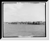 Historic Framed Print, [Wolfeborough from the lake, Lake Winnipesaukee, N.H.],  17-7/8" x 21-7/8"