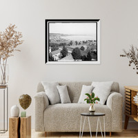 Historic Framed Print, The Harbor, St. Ignace, Mich. - 2,  17-7/8" x 21-7/8"