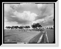 Historic Framed Print, Racing at New Orleans, Louisiana - 2,  17-7/8" x 21-7/8"